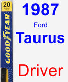 Driver Wiper Blade for 1987 Ford Taurus - Premium