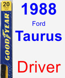 Driver Wiper Blade for 1988 Ford Taurus - Premium