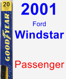 Passenger Wiper Blade for 2001 Ford Windstar - Premium