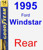 Rear Wiper Blade for 1995 Ford Windstar - Premium