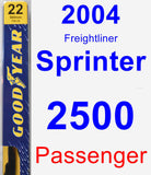 Passenger Wiper Blade for 2004 Freightliner Sprinter 2500 - Premium