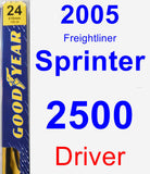 Driver Wiper Blade for 2005 Freightliner Sprinter 2500 - Premium