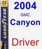 Driver Wiper Blade for 2004 GMC Canyon - Premium