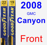 Front Wiper Blade Pack for 2008 GMC Canyon - Premium