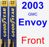 Front Wiper Blade Pack for 2003 GMC Envoy - Premium