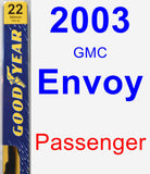 Passenger Wiper Blade for 2003 GMC Envoy - Premium