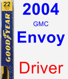 Driver Wiper Blade for 2004 GMC Envoy - Premium