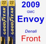 Front Wiper Blade Pack for 2009 GMC Envoy - Premium