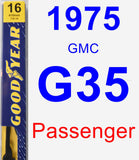 Passenger Wiper Blade for 1975 GMC G35 - Premium