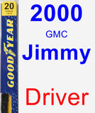 Driver Wiper Blade for 2000 GMC Jimmy - Premium