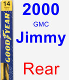 Rear Wiper Blade for 2000 GMC Jimmy - Premium