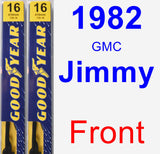 Front Wiper Blade Pack for 1982 GMC Jimmy - Premium