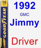 Driver Wiper Blade for 1992 GMC Jimmy - Premium