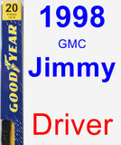 Driver Wiper Blade for 1998 GMC Jimmy - Premium