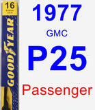 Passenger Wiper Blade for 1977 GMC P25 - Premium