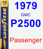 Passenger Wiper Blade for 1979 GMC P2500 - Premium