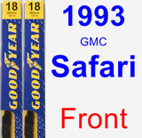 Front Wiper Blade Pack for 1993 GMC Safari - Premium