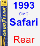 Rear Wiper Blade for 1993 GMC Safari - Premium