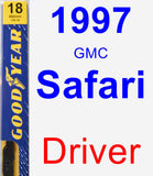 Driver Wiper Blade for 1997 GMC Safari - Premium