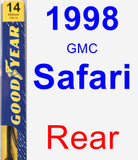 Rear Wiper Blade for 1998 GMC Safari - Premium