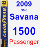 Passenger Wiper Blade for 2009 GMC Savana 1500 - Premium