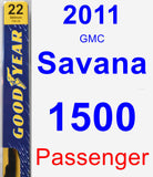 Passenger Wiper Blade for 2011 GMC Savana 1500 - Premium