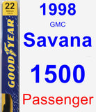 Passenger Wiper Blade for 1998 GMC Savana 1500 - Premium