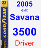 Driver Wiper Blade for 2005 GMC Savana 3500 - Premium