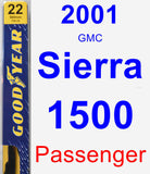 Passenger Wiper Blade for 2001 GMC Sierra 1500 - Premium