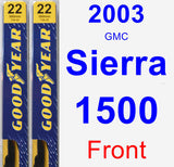 Front Wiper Blade Pack for 2003 GMC Sierra 1500 - Premium