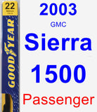 Passenger Wiper Blade for 2003 GMC Sierra 1500 - Premium