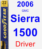 Driver Wiper Blade for 2006 GMC Sierra 1500 - Premium