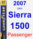 Passenger Wiper Blade for 2007 GMC Sierra 1500 - Premium