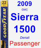 Passenger Wiper Blade for 2009 GMC Sierra 1500 - Premium