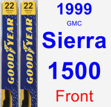 Front Wiper Blade Pack for 1999 GMC Sierra 1500 - Premium