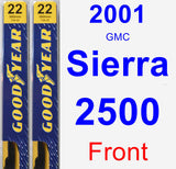 Front Wiper Blade Pack for 2001 GMC Sierra 2500 - Premium