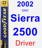 Driver Wiper Blade for 2002 GMC Sierra 2500 - Premium