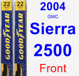 Front Wiper Blade Pack for 2004 GMC Sierra 2500 - Premium