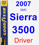 Driver Wiper Blade for 2007 GMC Sierra 3500 - Premium