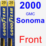 Front Wiper Blade Pack for 2000 GMC Sonoma - Premium