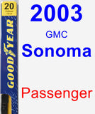 Passenger Wiper Blade for 2003 GMC Sonoma - Premium