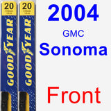 Front Wiper Blade Pack for 2004 GMC Sonoma - Premium