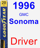 Driver Wiper Blade for 1996 GMC Sonoma - Premium