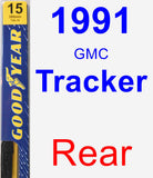 Rear Wiper Blade for 1991 GMC Tracker - Premium