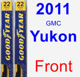 Front Wiper Blade Pack for 2011 GMC Yukon - Premium