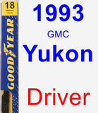 Driver Wiper Blade for 1993 GMC Yukon - Premium