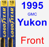 Front Wiper Blade Pack for 1995 GMC Yukon - Premium