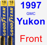 Front Wiper Blade Pack for 1997 GMC Yukon - Premium