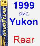 Rear Wiper Blade for 1999 GMC Yukon - Premium