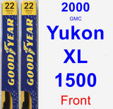 Front Wiper Blade Pack for 2000 GMC Yukon XL 1500 - Premium